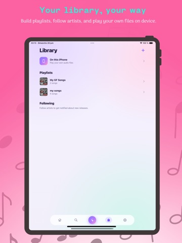 Musica XM:amerigo Music Player iPad screenshot