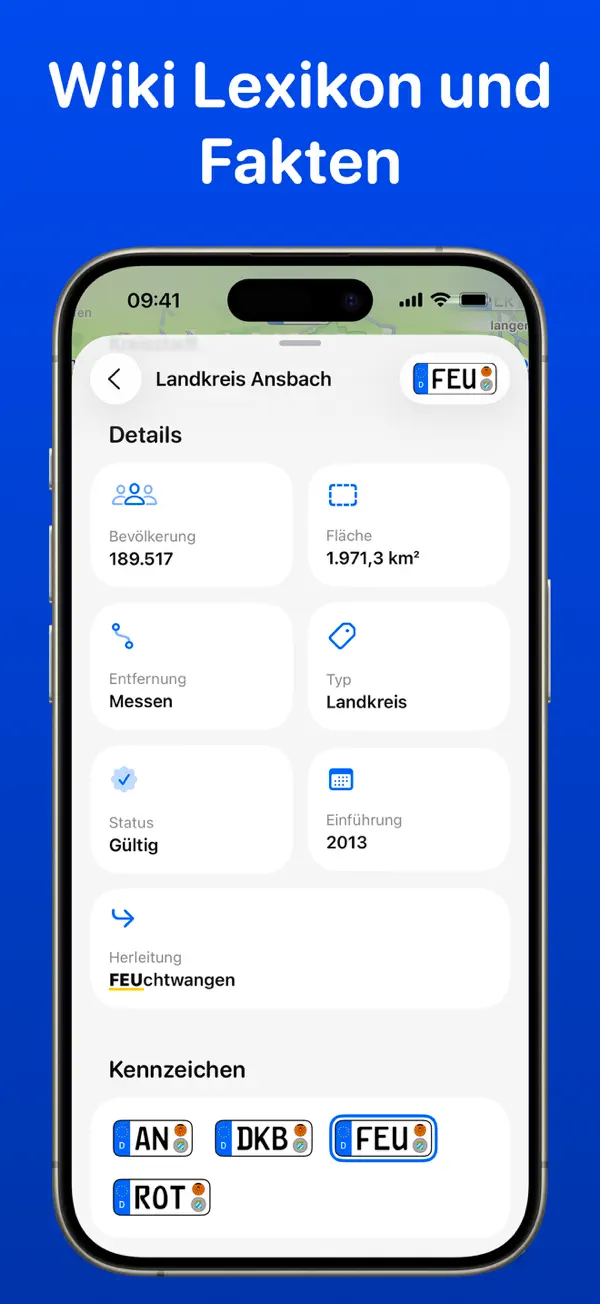 Kennzeichen sammeln Wiki iPhone App Screenshot 9 – Nachschlagewerke