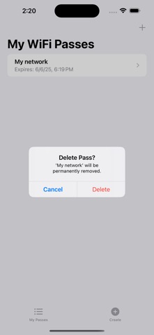 Wifi Pass QR screenshot