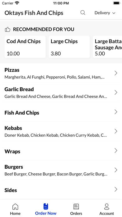Oktays Fish And Chips. Screenshot