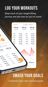 1RM Club: Rep Calculator & Log screenshot