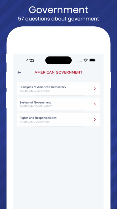 Civics Naturalization Test Screenshot