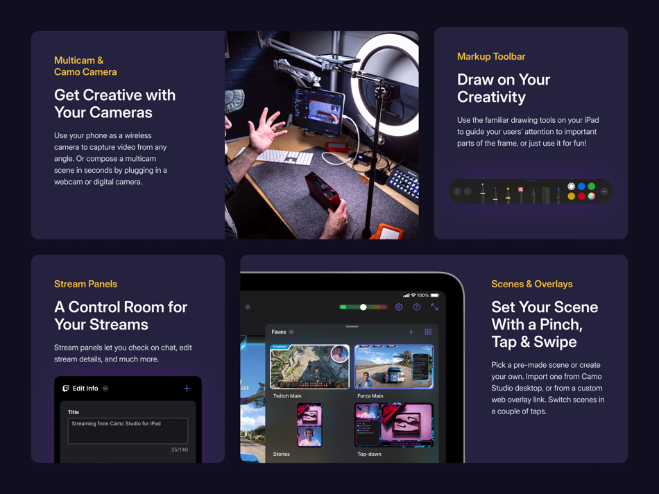 #4. Camo Studio – Stream & Record (iOS) 由: Reincubate