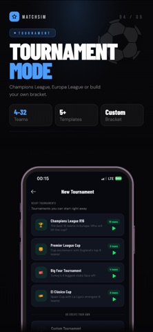 MatchSim - Football Simulator iPhone screenshot