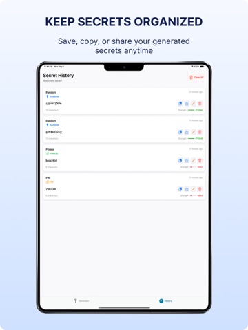 HostSecret iPad screenshot