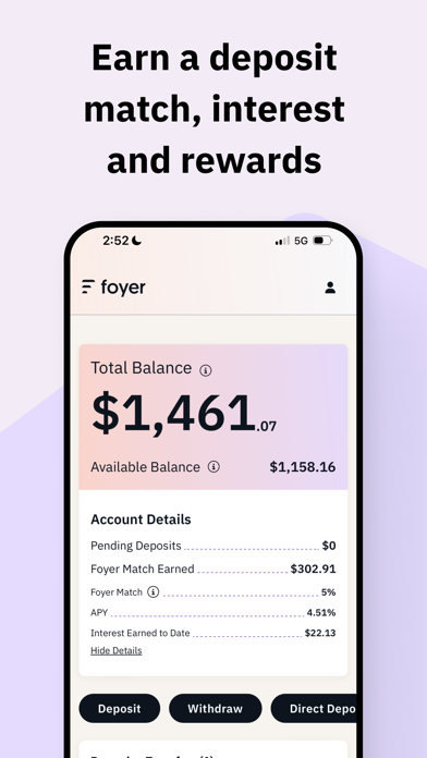 Foyer Home Savings Screenshot