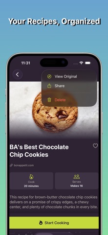 PareRecipes screenshot