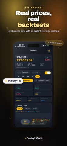 TradingBotStudio: Backtest Screenshot 1 of 5