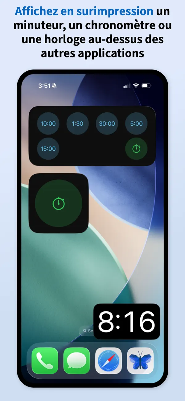 Screenshot #1 pour Pop Out Minuteur et Chrono