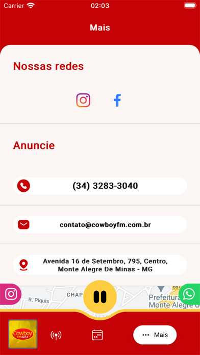 Cowboy FM 107,9 Screenshot