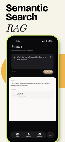 Chatham: Zero Cloud Meeting AI iPhone screenshot