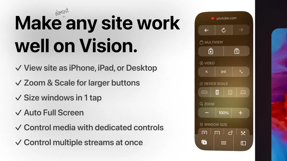 Lens - Browser for Vision screenshot 2