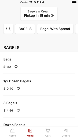 Bagels n' Cream To Go iPhone screenshot 2 - Food & Drink app