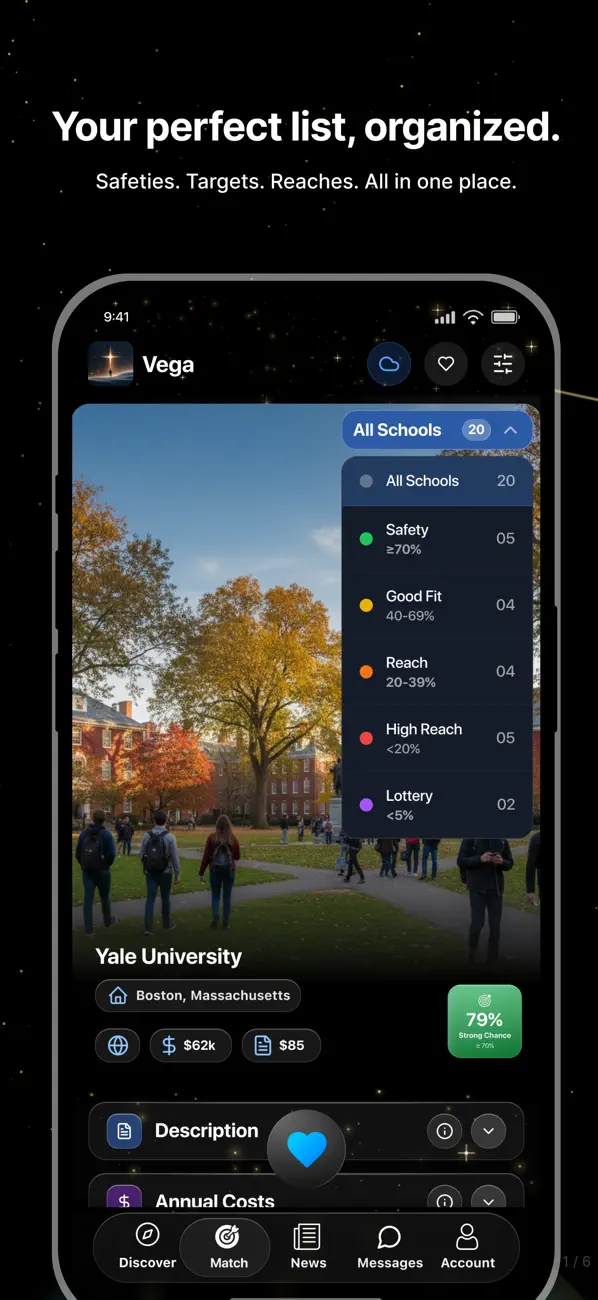 Vega: AI College Counselor Screenshot 4