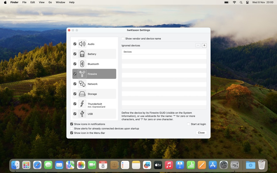 #5. hwKlaxon (macOS) 由: Jozsef Czompo