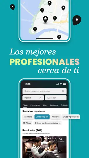 Captura de pantalla de Booksy Para Clientes en iPhone 4