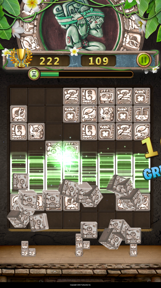 #3. Glyph of Maya : Block Puzzle (iOS) 由: 펑키바인
