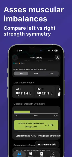 GripMeter Physio - Grip Tester screenshot 3