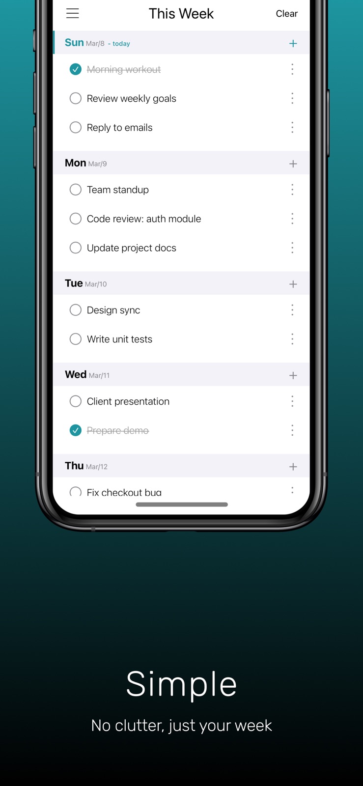 This Week - Weekly To-Do List iphone screenshot 4
