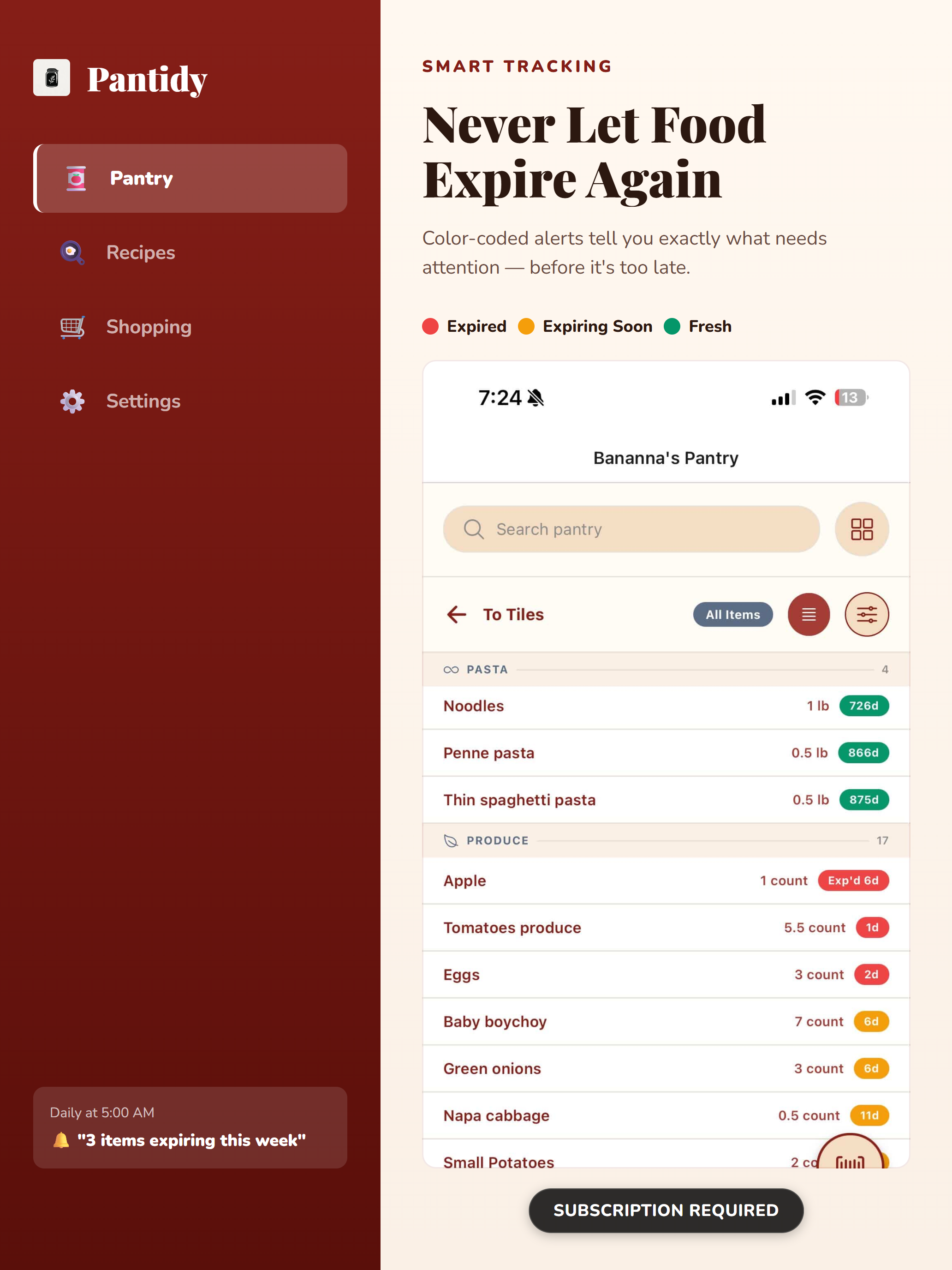 Pantidy: Smart Pantry, Recipes screenshot 5