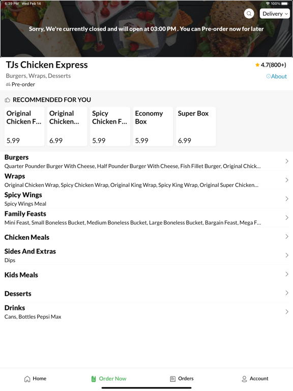 Screenshot #6 pour TJs Chicken Express
