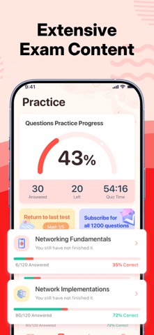 CompTIA Network+ Prep 2026 iPhone screenshot