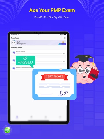 PMP Practice Test & Prep 2026 iPad screenshot