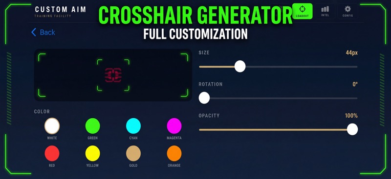 Custom Aim: Entrenador de Mira screenshot 8