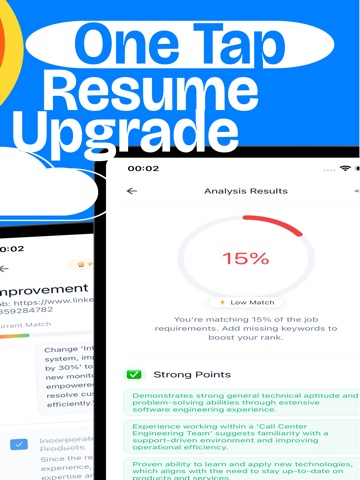 ResumeRise: Job-Tailored CVs iPad screenshot