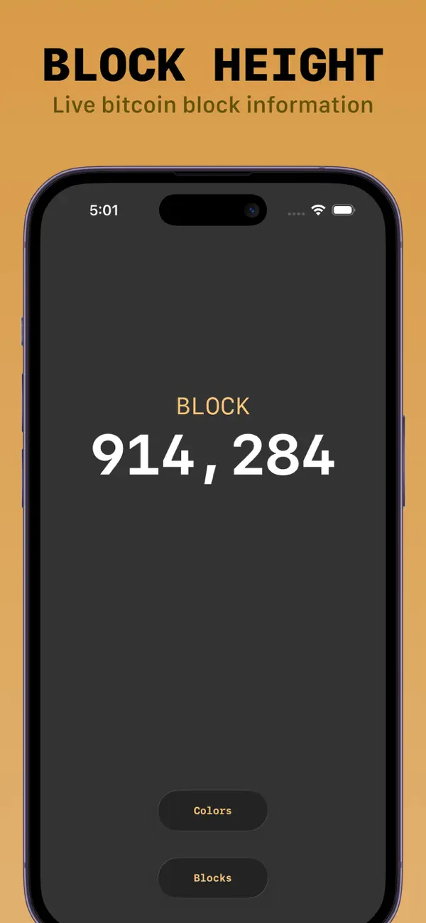 Block Screen: Bitcoin Widgets iPhone App Screenshot 8 – Finanzen
