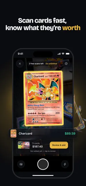 HoloGem TCG Card Value Scanner screenshot 1