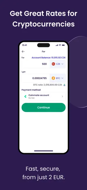 Coinmate | Crypto Exchange screenshot 2