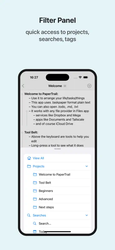 PaperTrail: TaskPaper Client screenshot 3 of 10