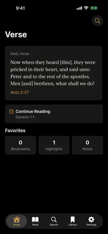 Verse Bible screenshot 1 of 5