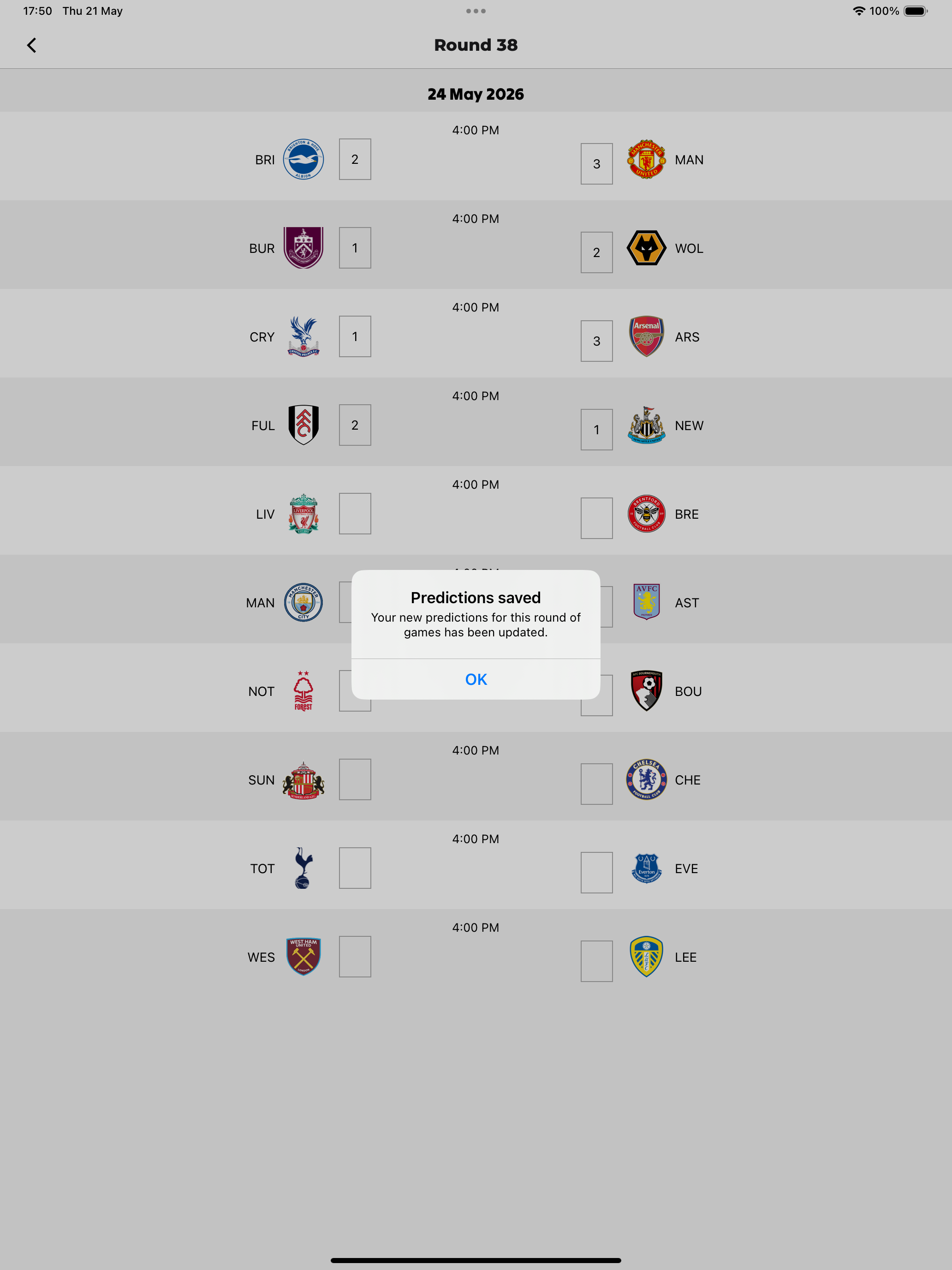 PredictTheScore screenshot 8