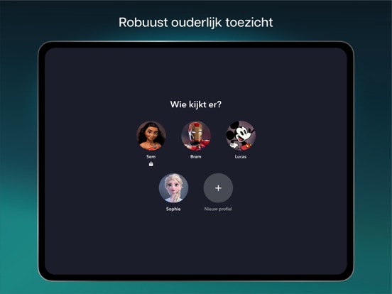 Disney+ iPad app afbeelding 4