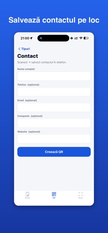 QRT — QR & carte de vizită screenshot