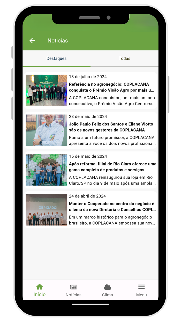 Coplacana App do Cooperado