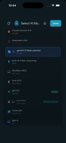 AIPuna – Compare AI Models iPhone screenshot