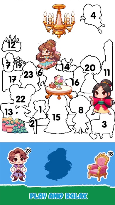 Princess Sticker Game Screenshot