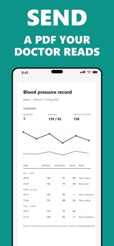 Blood Pressure Diary PDF Screenshot 2 of 5