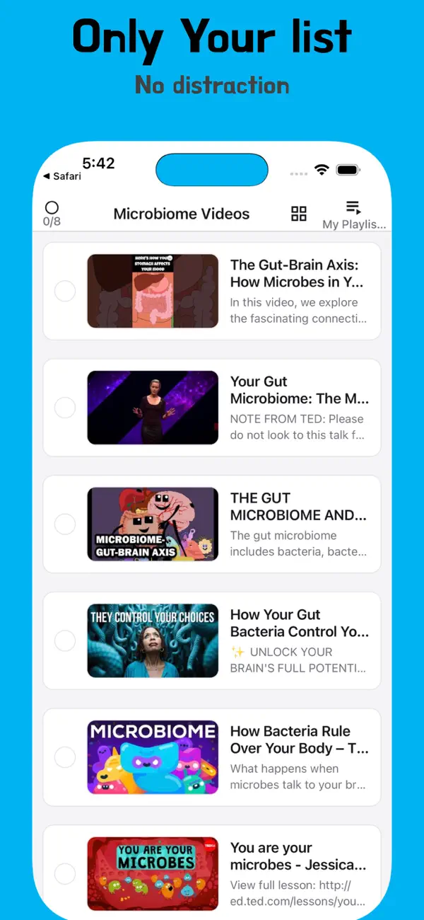 Screenshot #3 pour TubeToDo — Focused Video Lists
