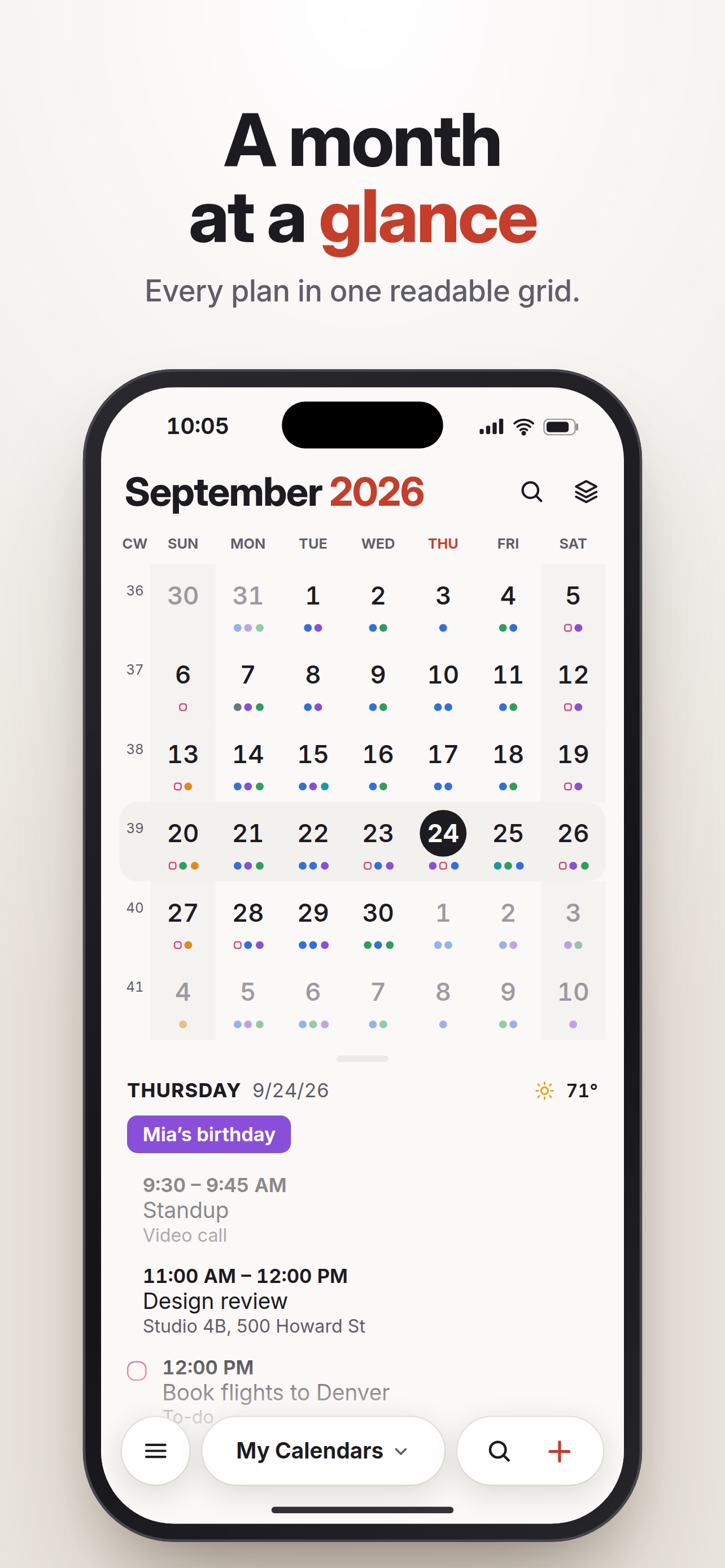 Screenshot 4 of Tempo Calendar