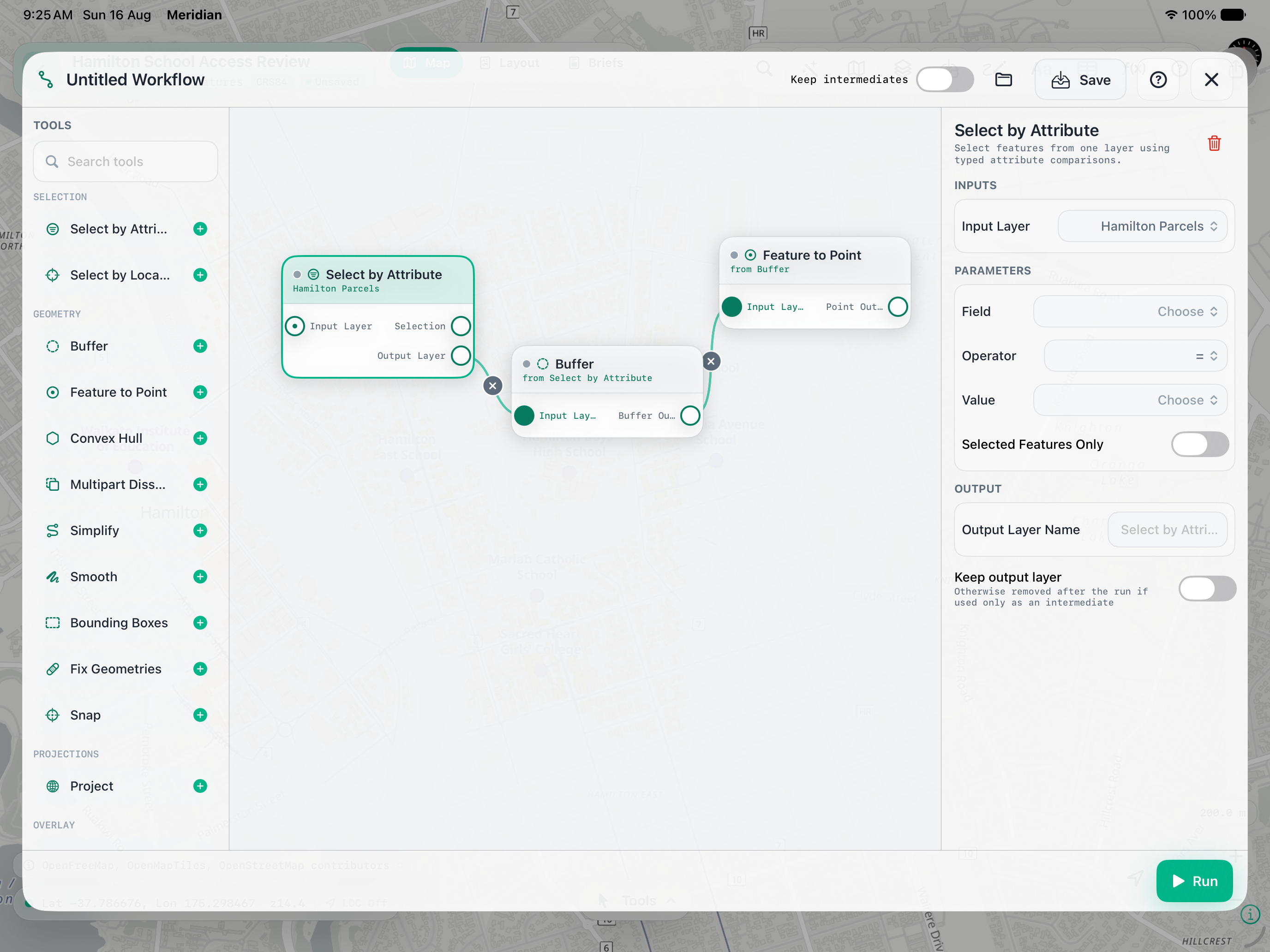 Meridian GIS screenshot 10
