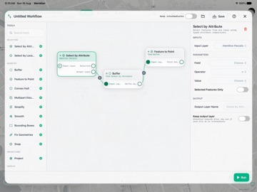 Meridian GIS iPad screenshot