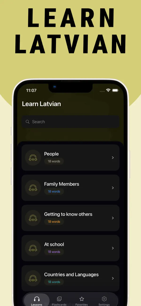 Screenshot #1 pour Learn Latvian - Lentil