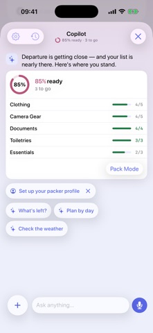 Packerly: Travel Packing List screenshot