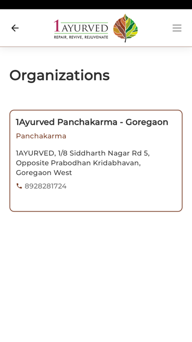 1Ayurved iPhone screenshot 2 - Medical app