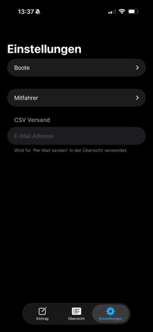 Rudertagebuch screenshot