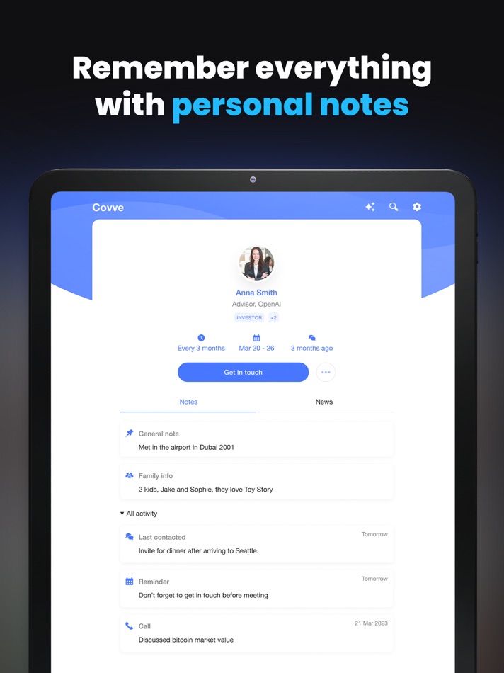 #5. Covve CRM Manage your contacts (iOS) 由: Covve